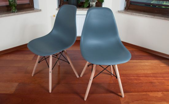 KRZESŁO GRAFITOWE NOWOCZESNE kolekcja MEDIOLAN do kuchni i jadalni  