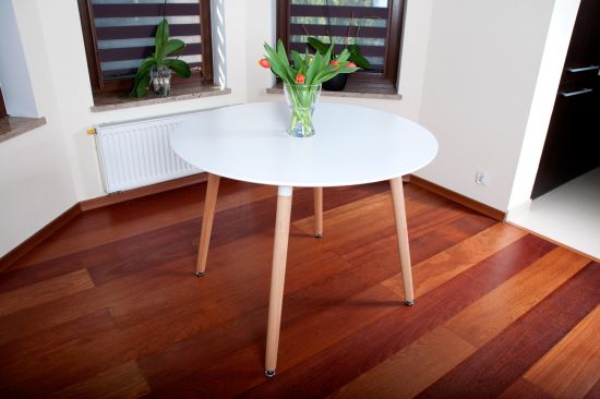 ST&Oacute;Ł NOWOCZESNE kolekcja MEDIOLAN OKRĄGŁY 100 cm kolor BIAŁY