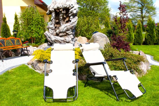  Leżak Rozkładany Relaksacyjno - Wypoczynkowy ECO ECRU