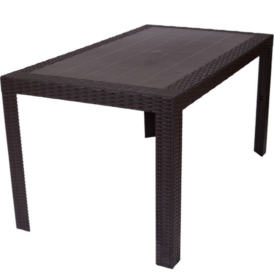 St&oacute;ł URANO PCV technorattan Brązowy