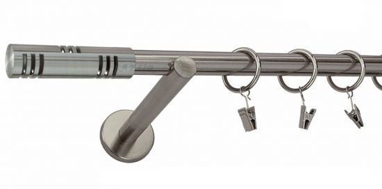 Karnisz ELIS Stal Nierdzewna, Pojedynczy 19 wspornik prosty