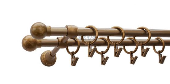 Karnisz Motyw Kute Stare Złoto, Podw&oacute;jne 16 + 16 KULA