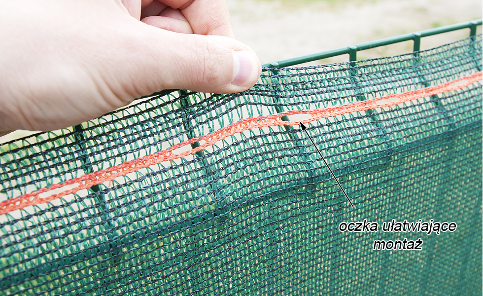 siatka cieniuj?ca ciemnozielona oczka