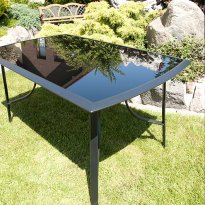 St&oacute;ł aluminiowy Verona czarny