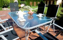 St&oacute;ł metalowy TORINO srebrny