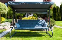 HUŚTAWKA OGRODOWA 4-osobowa GRACJA Szara