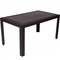 St&oacute;ł URANO PCV technorattan Brązowy