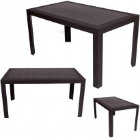 St&oacute;ł URANO PCV technorattan Brązowy