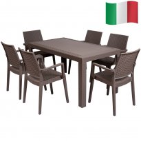 St&oacute;ł URANO PCV technorattan Cappuccino