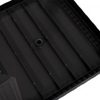 St&oacute;ł SATURNO PCV technorattan Czarny