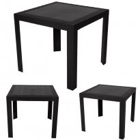 St&oacute;ł SATURNO PCV technorattan Czarny