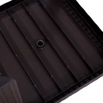 St&oacute;ł SATURNO PCV technorattan Brązowy