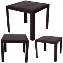 St&oacute;ł SATURNO PCV technorattan Brązowy