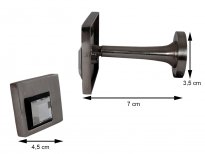 ROZETA DEKORACYJNA CRYSTAL KWADRAT SATYNA