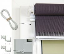 Mini rolety kolekcja materiał&oacute;w żakardowych